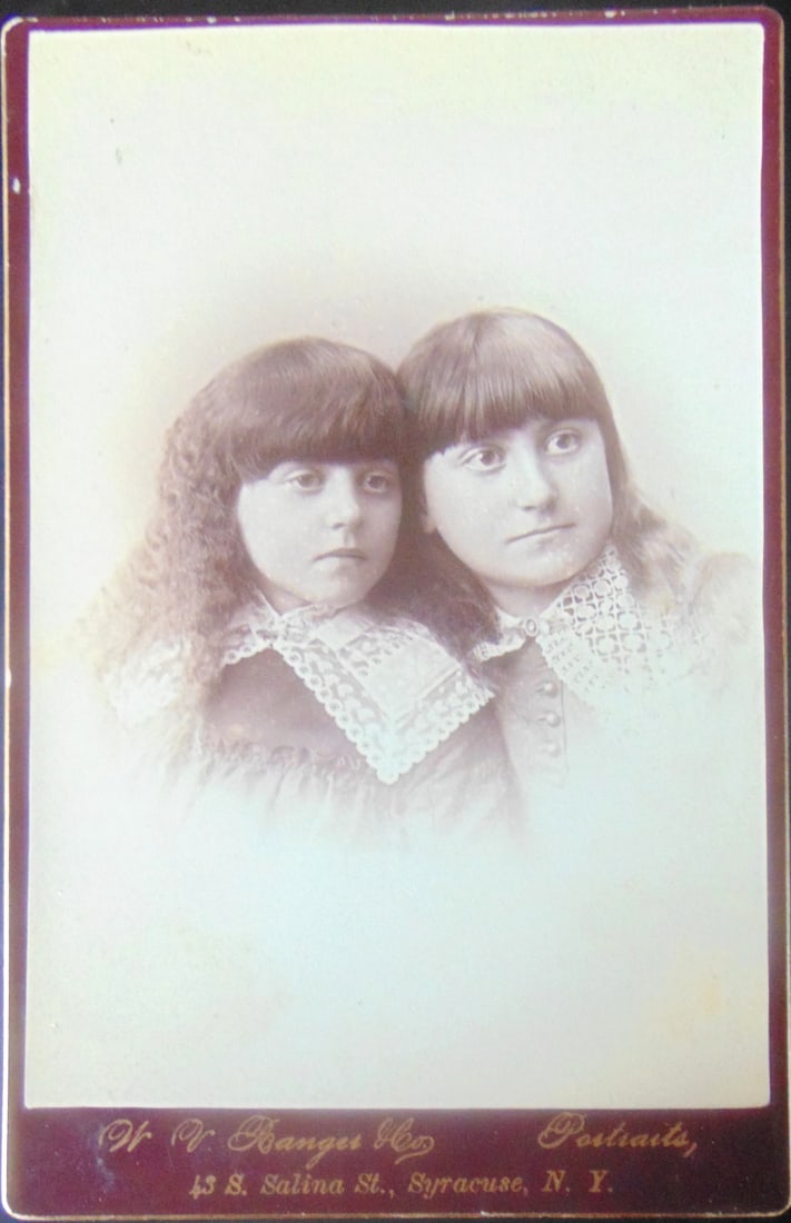 W. V. Ranger - Rome NY - Portrait of Twins: W. V. Ranger - Rome NY - Portrait of Twins Ranger & Hazer was a photography studio in Syracuse, New York that was founded in 1887 by George Ranger and Charles Hazer. The studio
