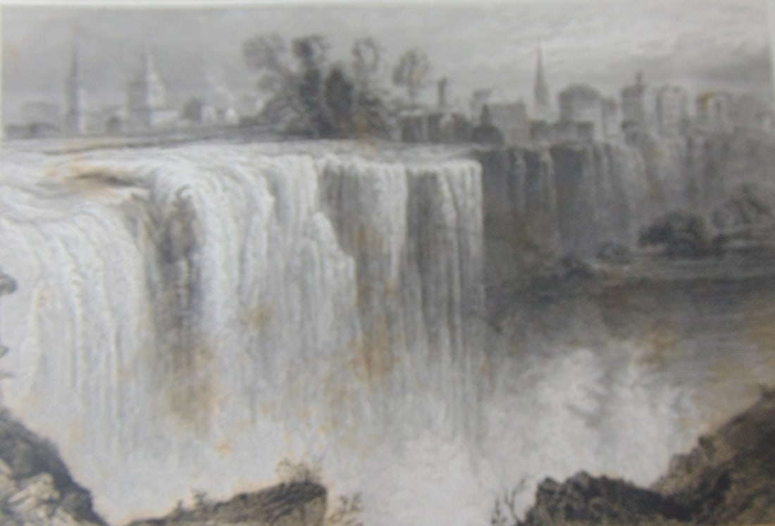Genessee Falls - Rochester [New York]: Genessee Falls - Rochester [New York] Rare Print Type: Copper Engraving Date: Circa 1850 Publisher: Hermann J Meyer Origin: American Dimensions: 11 x 7" Subject: American Scenery Notes & Literature: