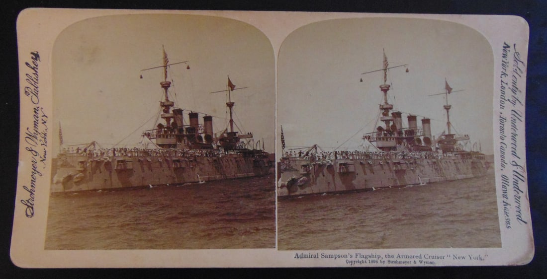 Admiral Sampson's Flagship Cruiser New York (1 of 2)