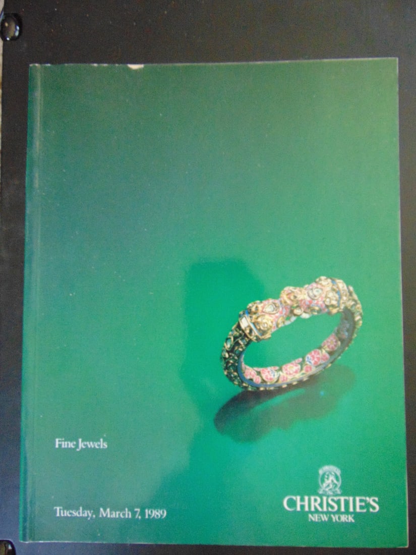 Christie's Fine Jewels: Christie's Fine Jewels Illustrations: B/W & Color Photos Dated: March 7, 1989 Publisher: Christie's Auction Edition: 1st Size: 4to