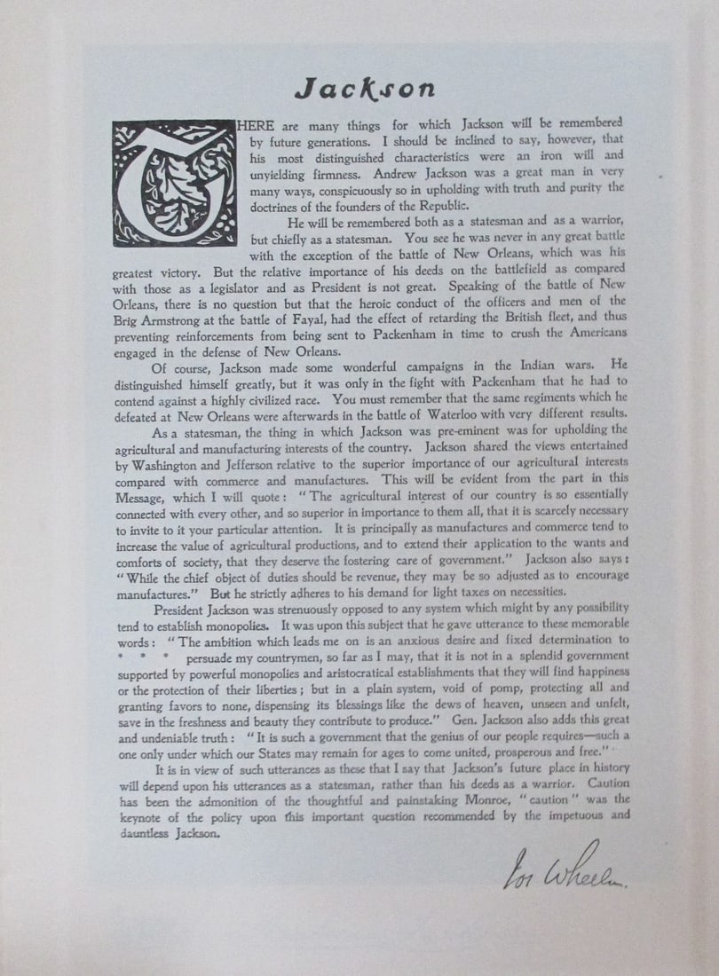 Tribute to President Andrew Jackson (1 of 1)