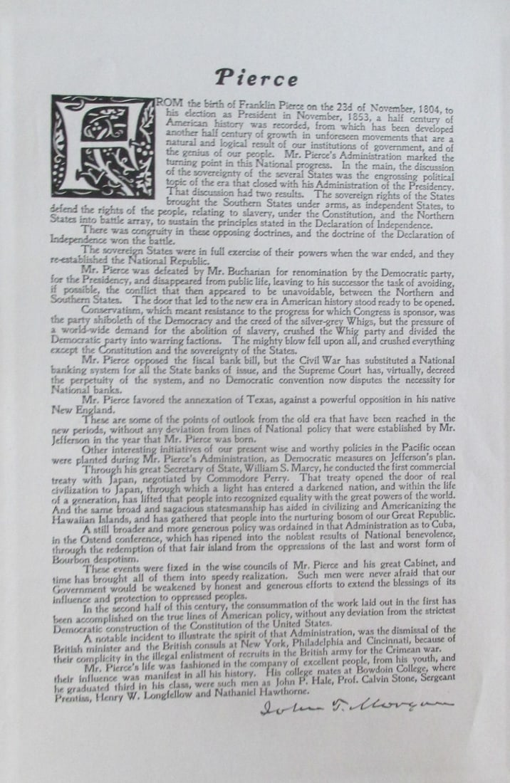 Tribute to President Franklin Pierce (1 of 1)