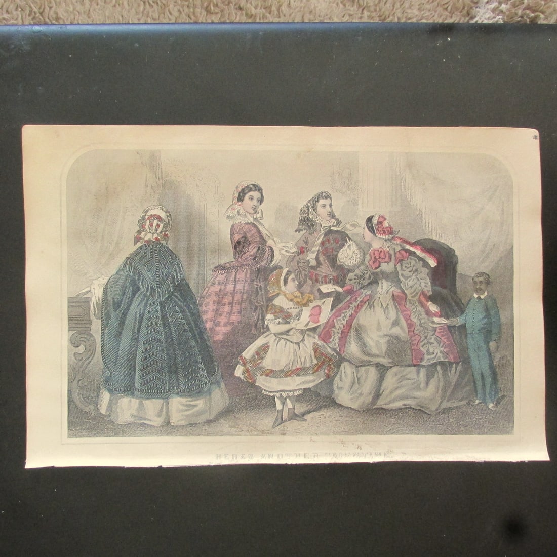Here's Another Valentine: Here's Another Valentine Print Type: Hand Colored Engraving Date: c1859 Dimensions: 9 x 6 Condition Report: Title rubbed. Good plus. Subject References: 153F
