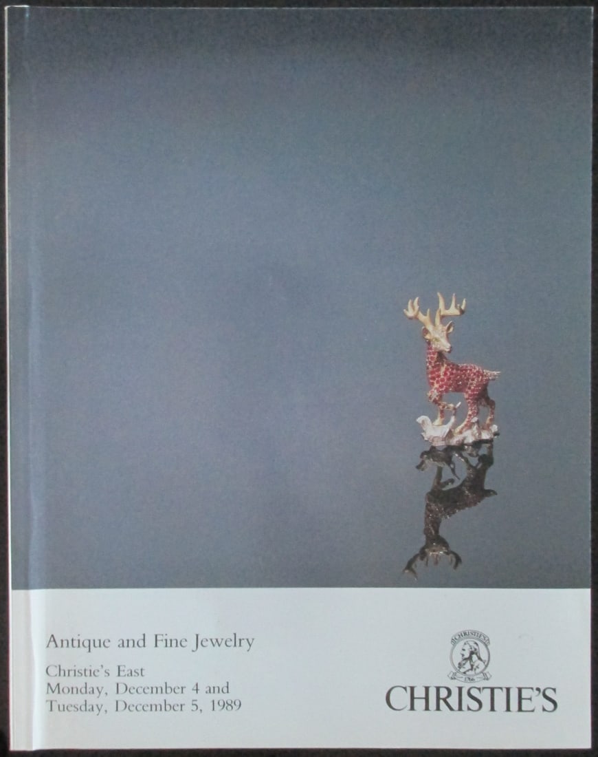 Christie's Antique & Fine Jewelry Dec 4 5th 1989: Christie's Antique & Fine Jewelry December 4 and 5th1989 Numerous full page color photos. Dated: 1989 Binding: Trade Wraps Type: Antiques P