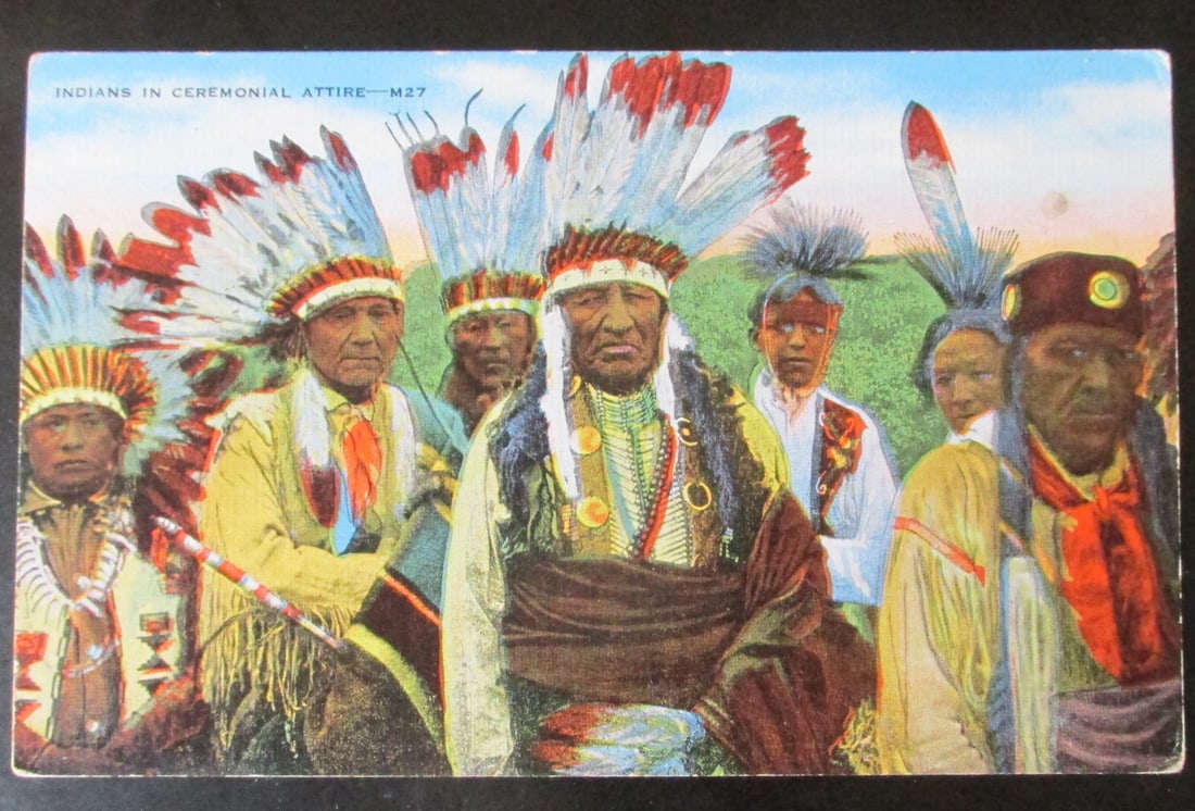 Indians in Ceremonial Attire (1 of 2)