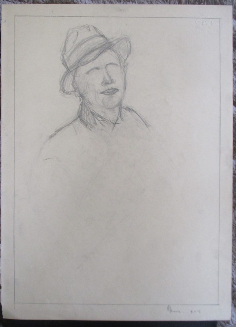 Alan Howard (1923 - 2008) Portrait of a Man (1 of 2)