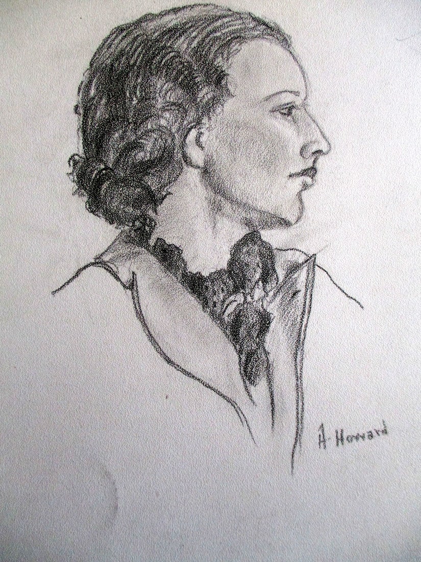 Alan Howard (1923 - 2008) Portrait of a Lady (1 of 2)