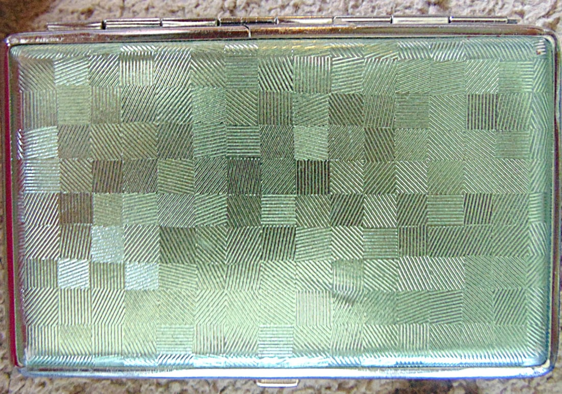 Silver Tone Cigarette Case - 2