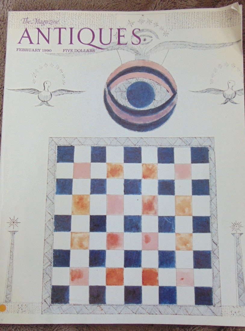 The Magazine Antiques - February 1990: The Magazine Antiques - February 1990 Contains articles on Shaker Visionary Art - Victorian Majolica - Dolls House of Petronella de la Court and Tiffany Early Glass Vessels Condition Report: Very Goo