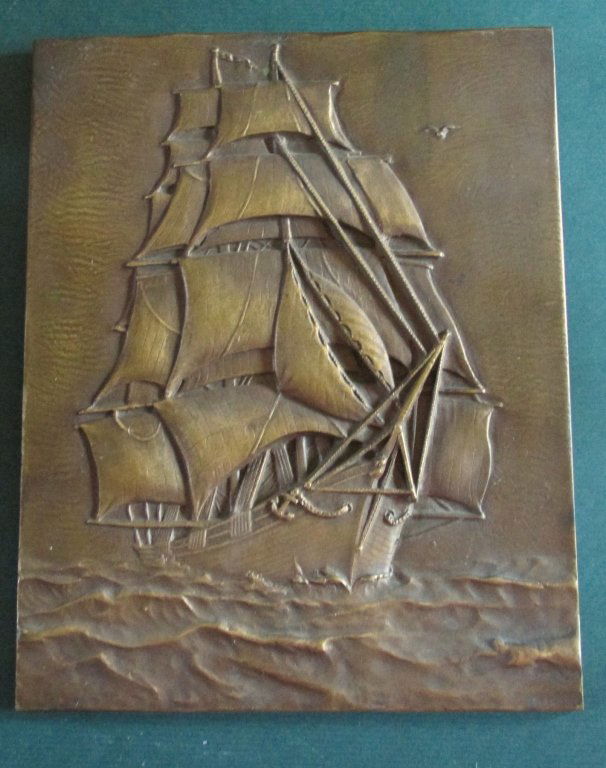 Clipper Ship Bronze Plaque (1 of 1)