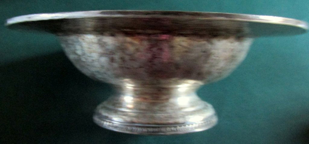 Derby Arts & Crafts Hand Hammered Footed Bowl (1 of 3)