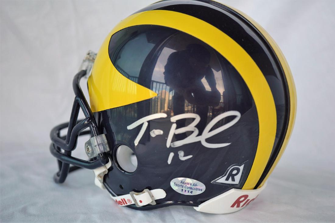 Official NFL Tom Brady Signed Mini Helmet (1 of 7)