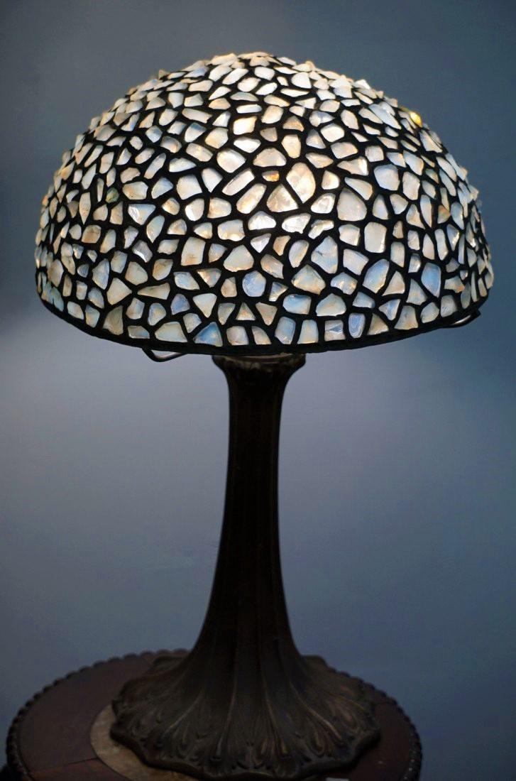 Opalescent Stained Glass Jewel Lamp (1 of 4)