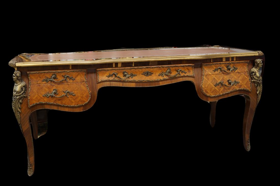 19th Century Rococo Inlaid Bureau Plat (1 of 3)