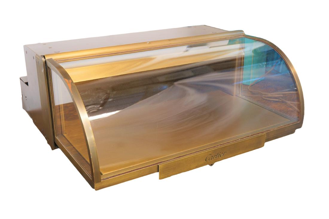 Bronze Curved Front Cartier Display Case (1 of 3)