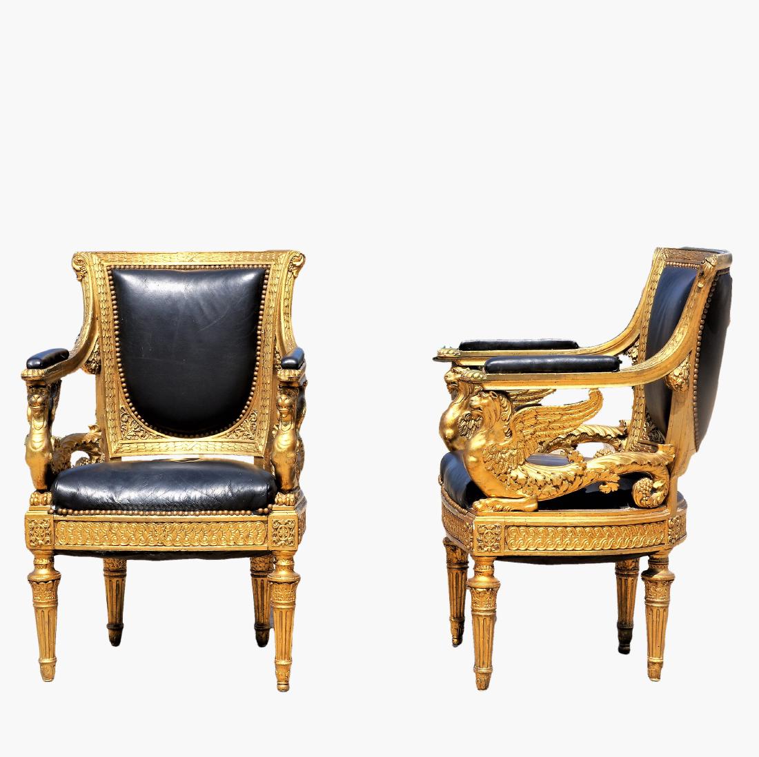 18th Century Russian Imperial Gilded Arm Chairs (1 of 6)