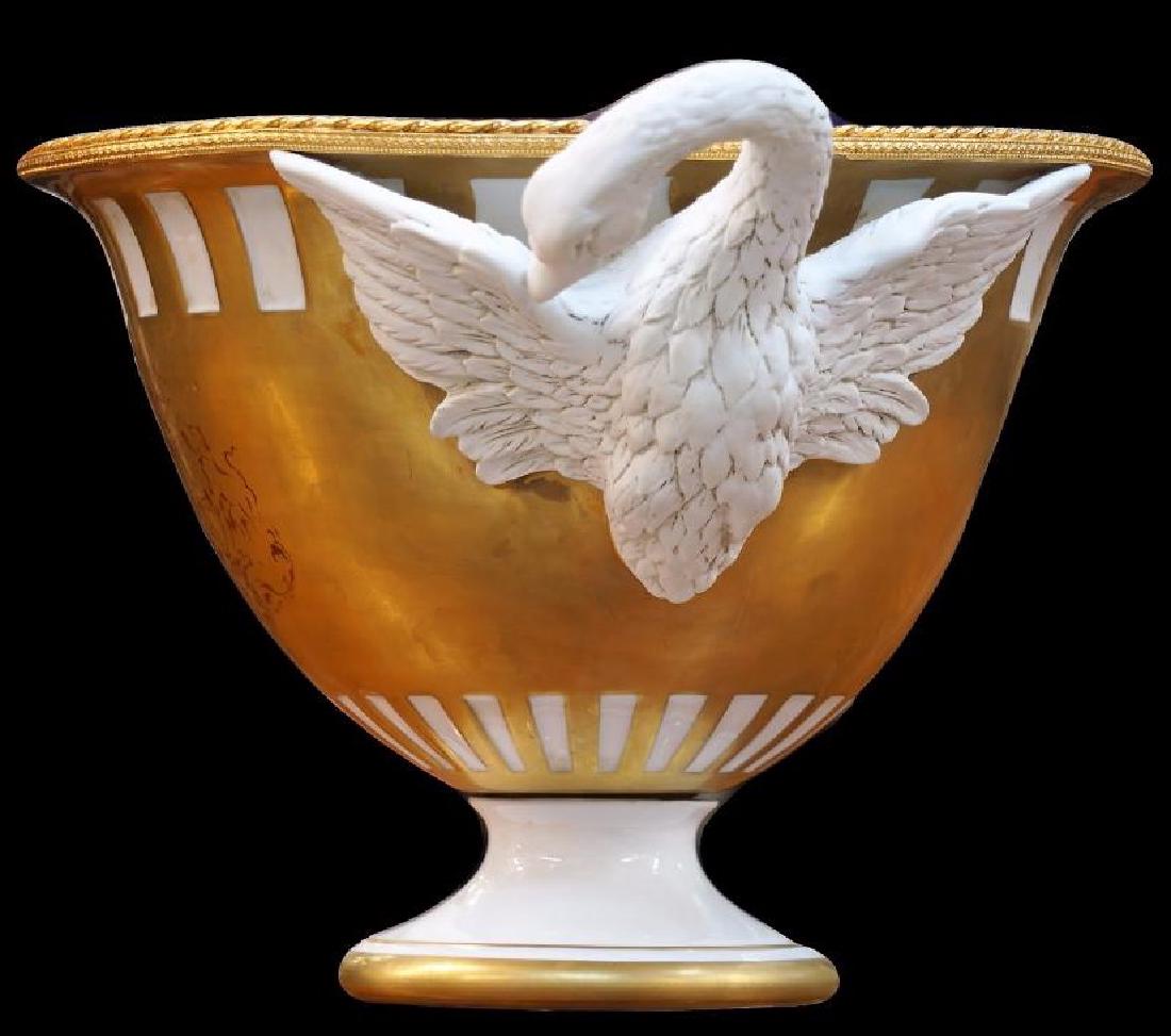 Tiche Porcelain Gilded Centerpiece Compote (1 of 5)