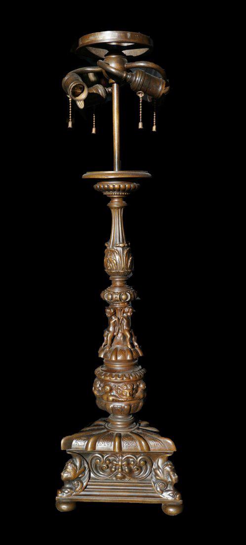 34" Tall Massive Bronze Lamp Base (1 of 10)