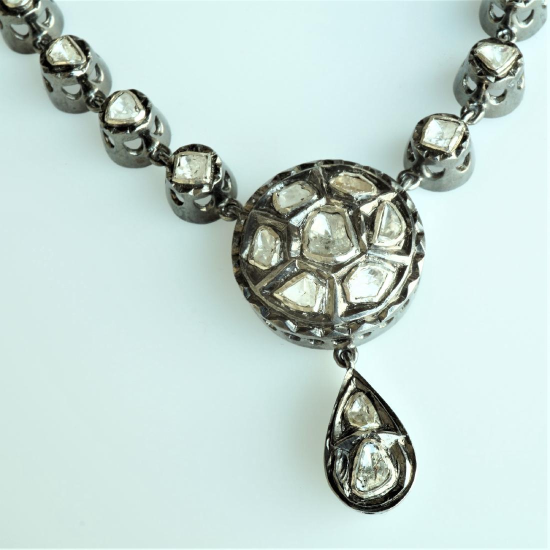 Rose Cut Diamond Necklace (1 of 3)