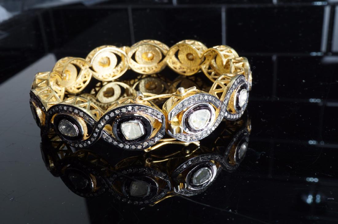 Old World Mine Cut Diamond Bracelet (1 of 2)