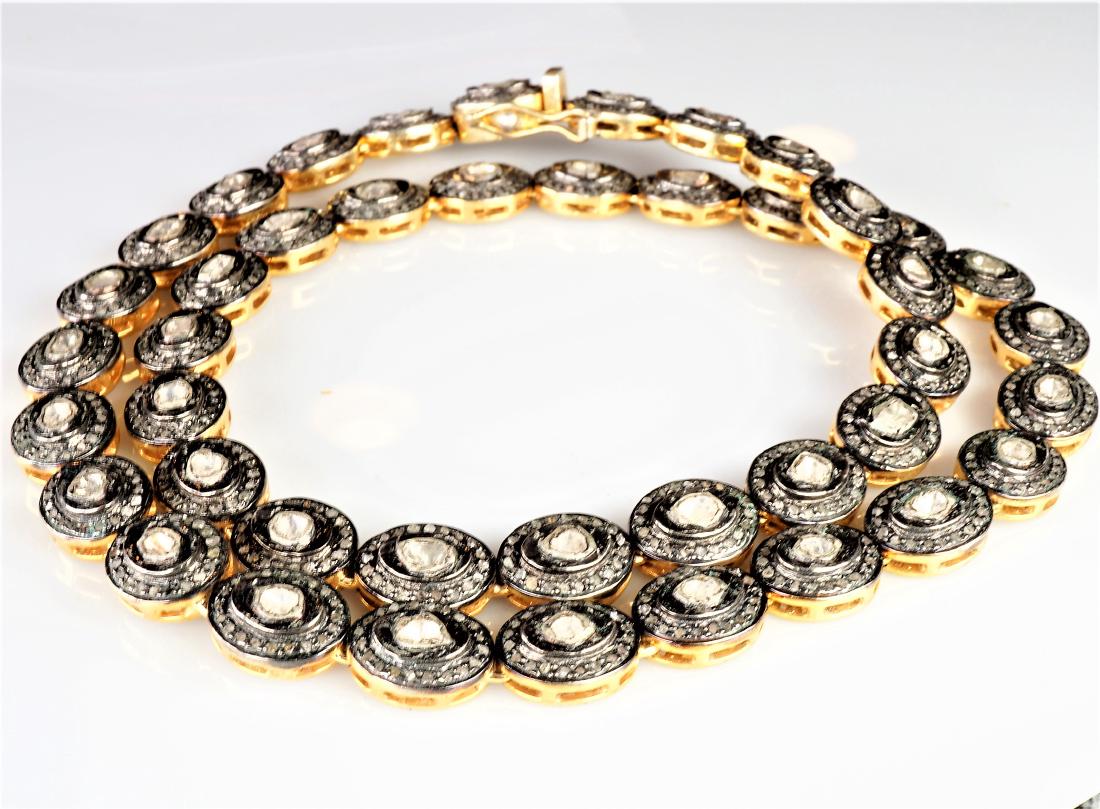 Rose Cut Diamond Necklace (1 of 3)