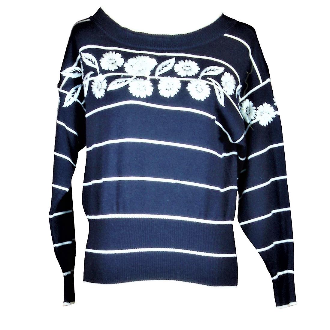 Vintage Escada Embellished Wool Sweater (1 of 8)