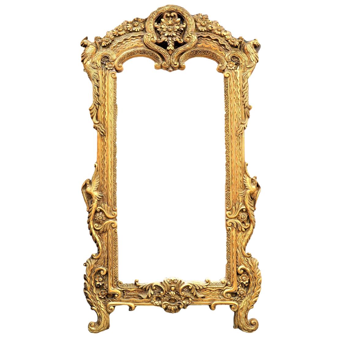 Massive Ornate Mirror 7' x 3' 9" (1 of 3)