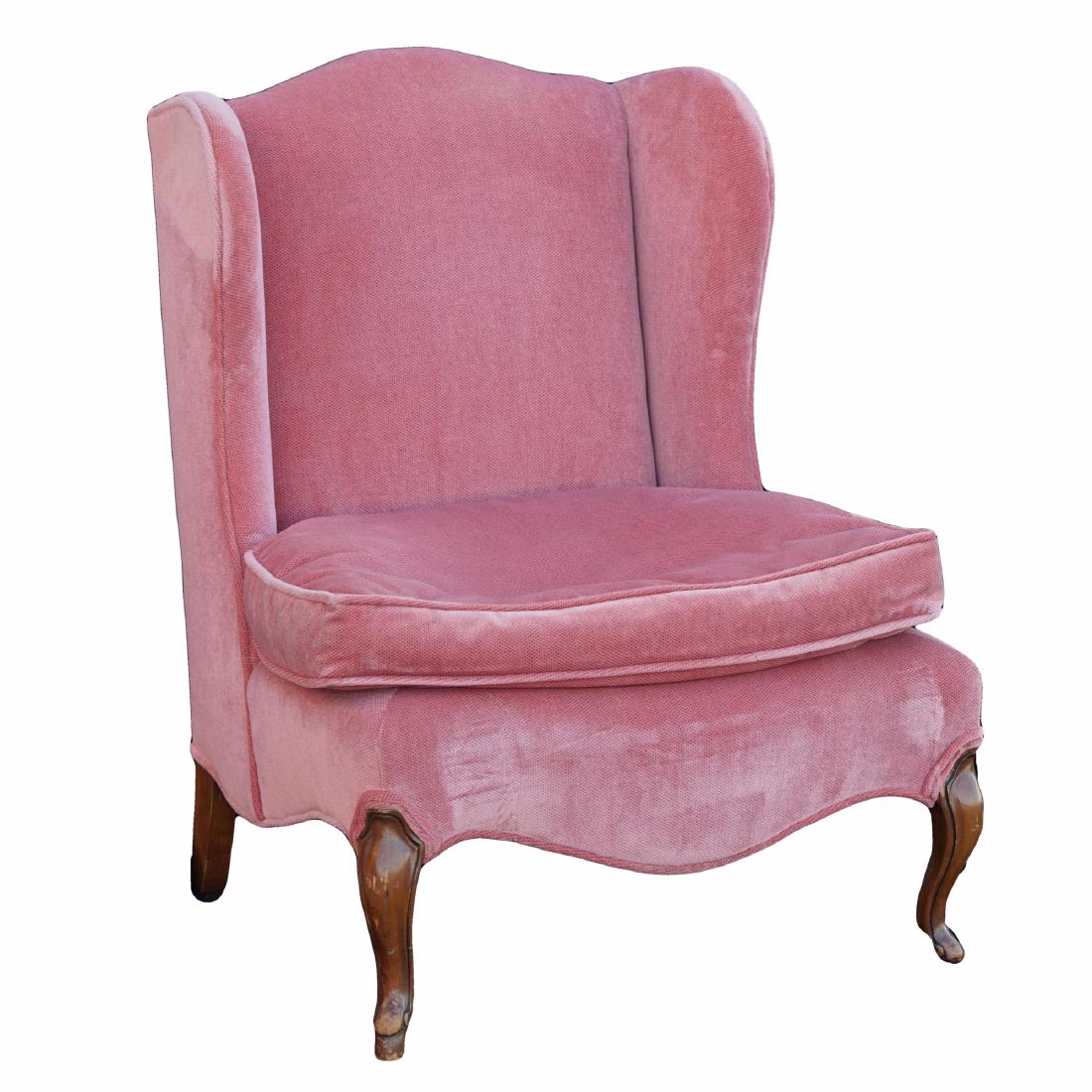 French Fruitwood Wingback Chair (1 of 3)