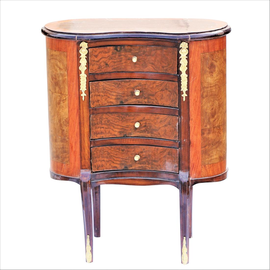 Four Drawer Kidney Shaped Chest of Drawers (1 of 5)