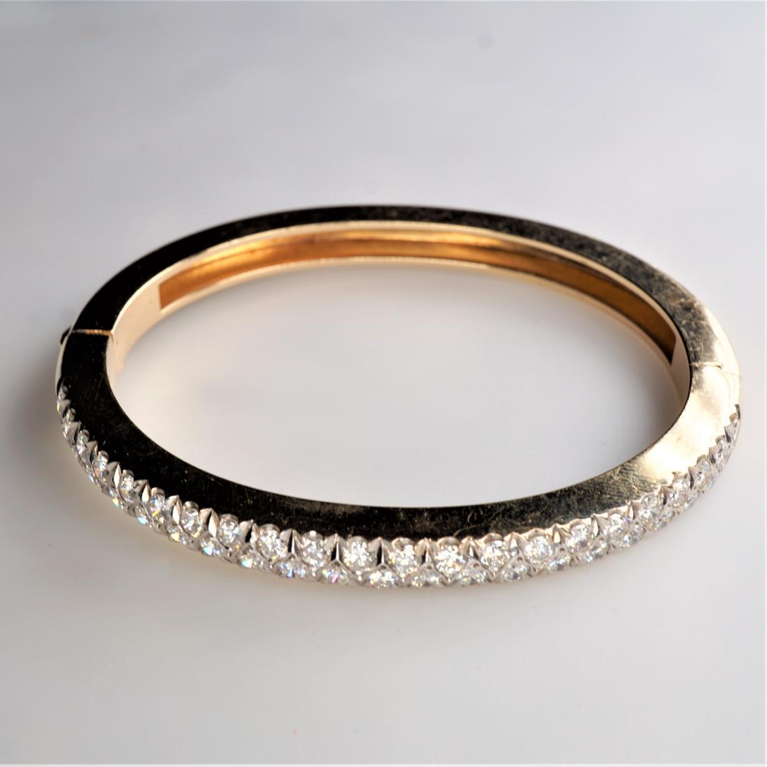2.2 Carat Total 14k YG Diamond Bracelet (1 of 3)