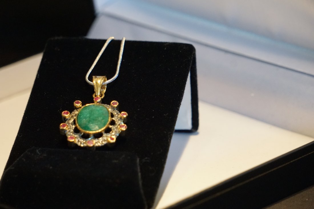 Mine Cut Ruby Pendant (1 of 3)