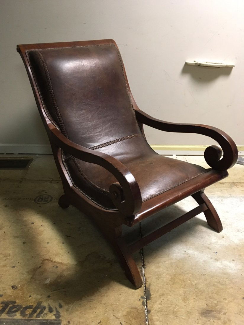 Buffalo Hide Planation Chair a Fantastic and Rare (1 of 5)