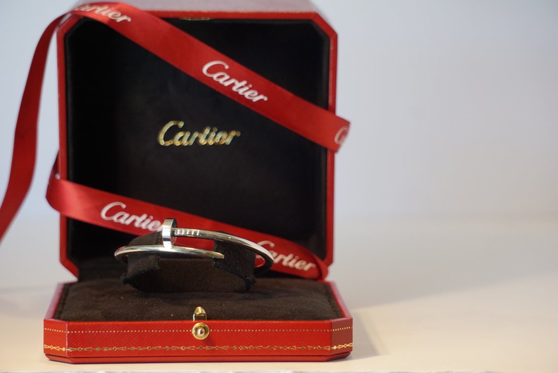 18k White Gold Cartier Nail Juste un Clou Bracelet (1 of 5)