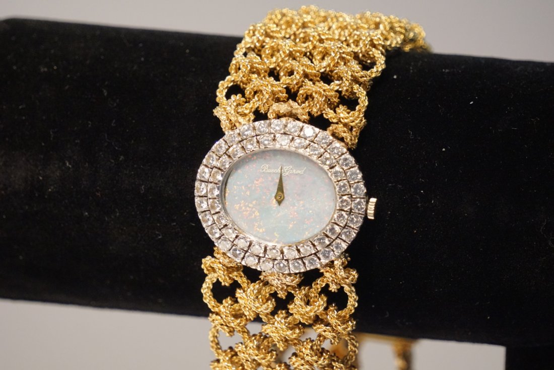 Custom 18k Yellow Gold Bueche Girod Watch with MOP face (1 of 4)