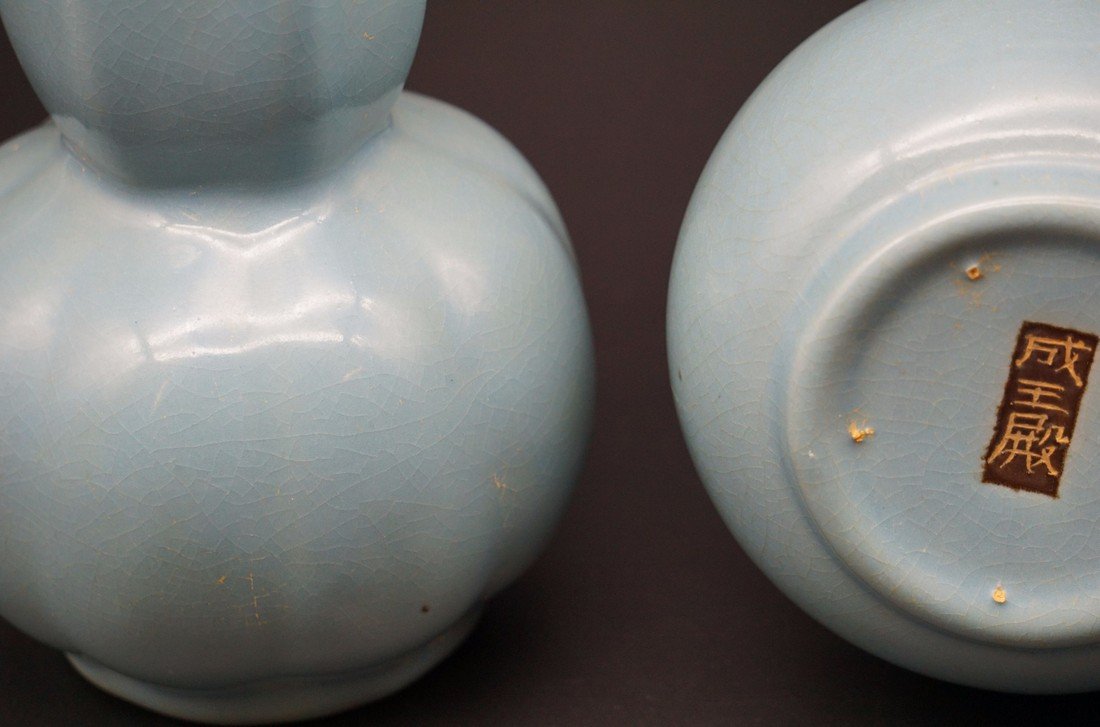 Imperial Blue Ceramic Bud Vases (1 of 6)