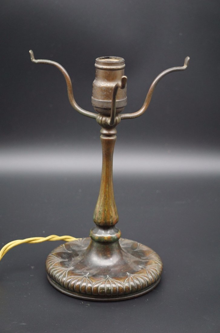 Bronze Lamp Base in the Manner of Tiffany Studios NY (1 of 3)