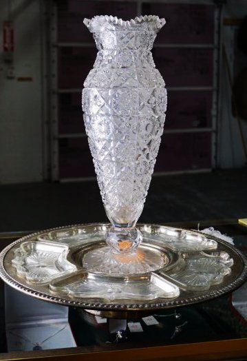 Cut Crystal Vase Set (1 of 6)