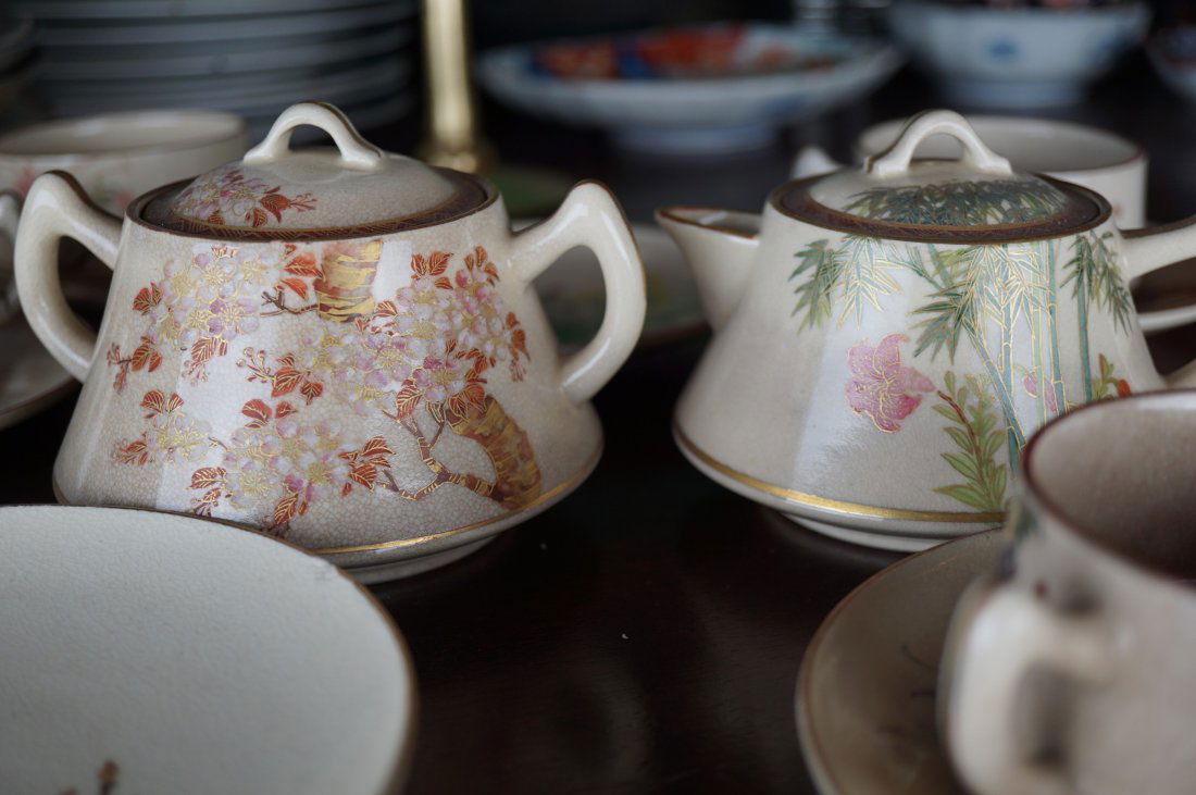 19th Century Satsuma Japanese Tea Service (1 of 10)