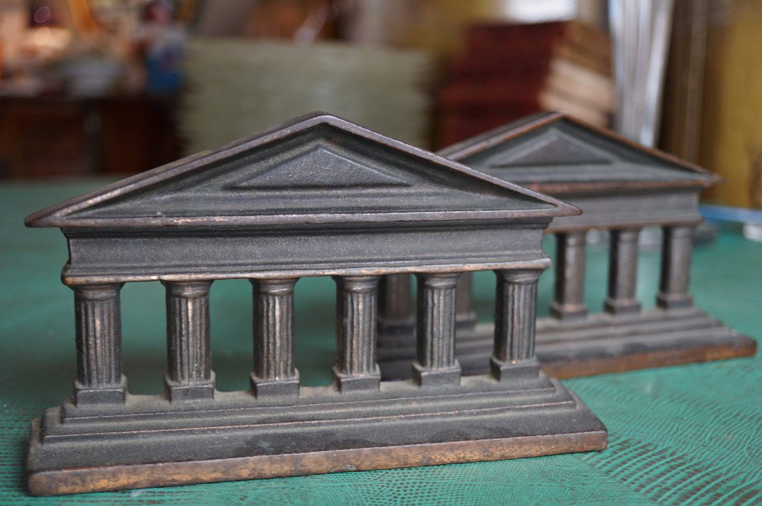 Antique Copper Architectural Bookends (1 of 3)