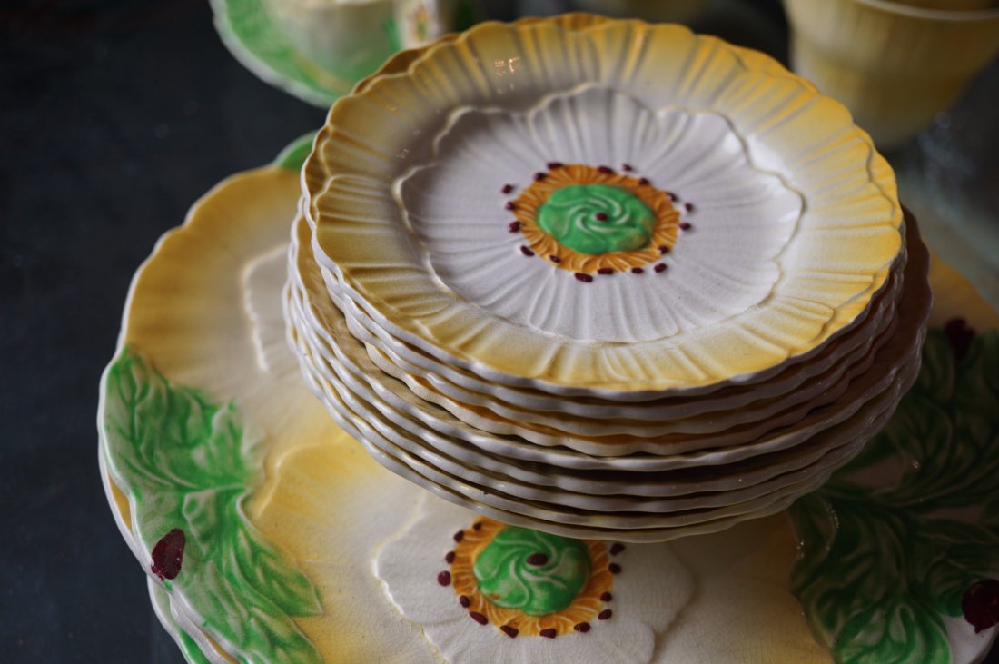 Staffordshire English Sunflower Dishware (1 of 10)