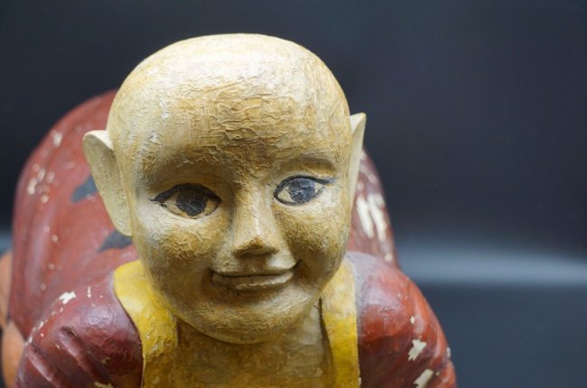 Chinese Antique Painted Opium Pillow (1 of 4)