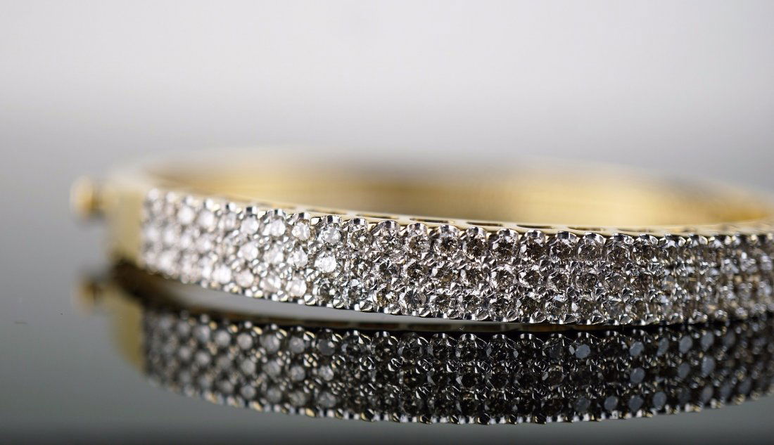 5 Carat Diamond Bracelet set in 14k Gold (1 of 3)