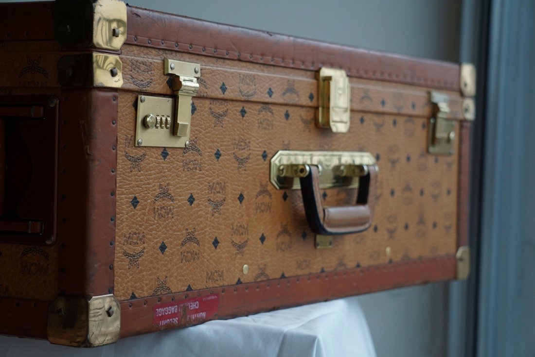 mcm luggage trunk