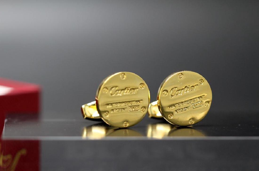 Pair of gent`s Cartier cufflinks, boxed (1 of 1)