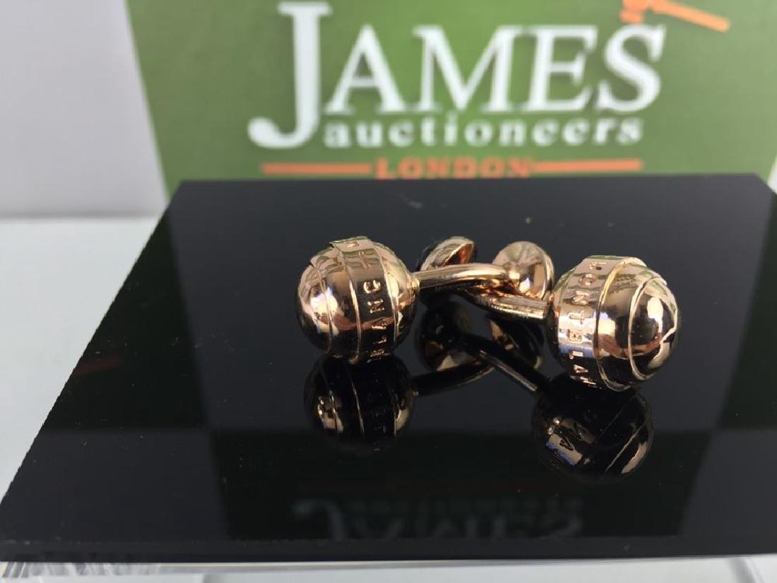 A Pair Of Rare Rose Gold Finish Mont Blanc Cufflinks (1 of 4)