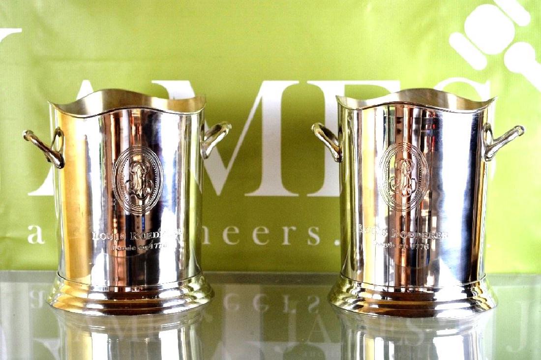 A pair of hallmarked Louis Roederer Ice buckets (1 of 1)