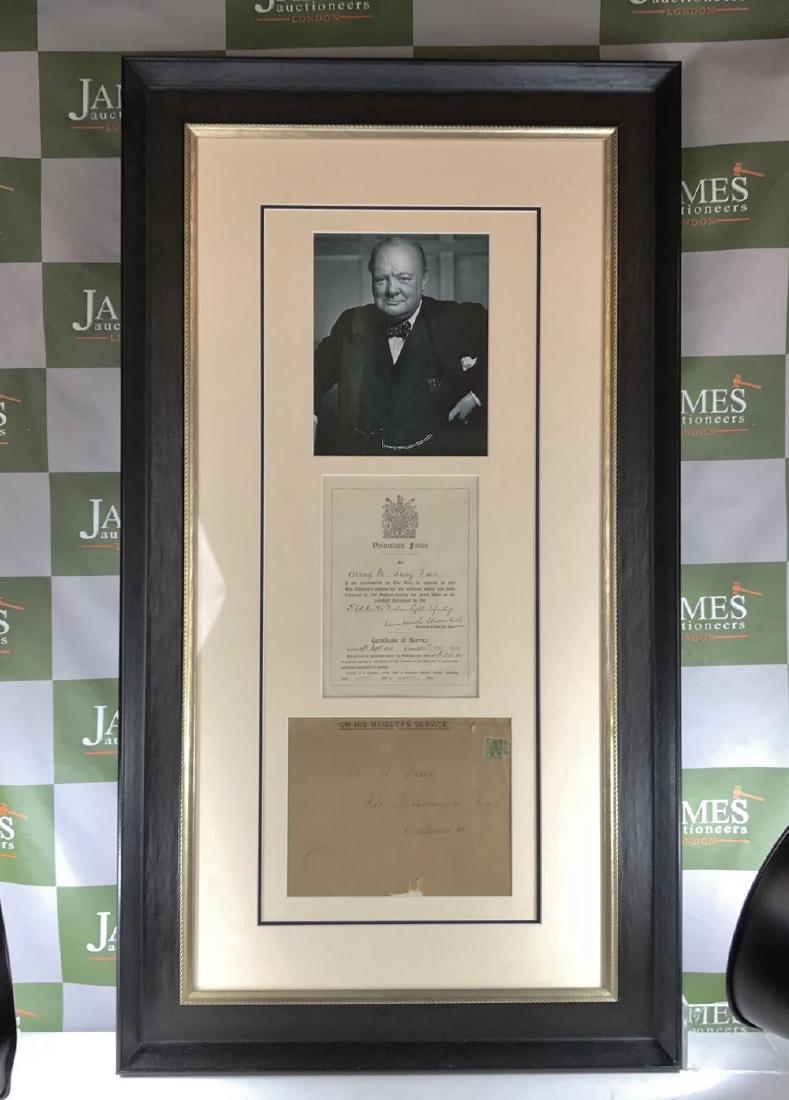 A genuine  Winston Churchill signed Volunteer Force (1 of 7)