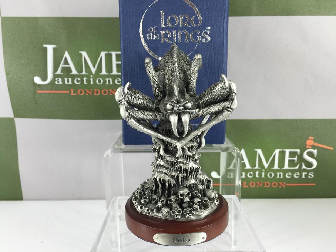 A Royal Selangor Lord of the Rings figurine of Shelob: A Royal Selangor Lord of the Rings figurine of Shelob the Spider in pewter & original packaging