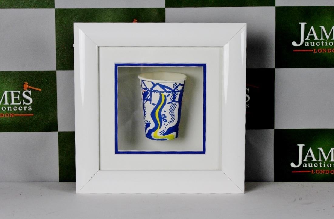 Roy Lichtenstein  1967 "Paper Cup" Serigraphy (1 of 2)