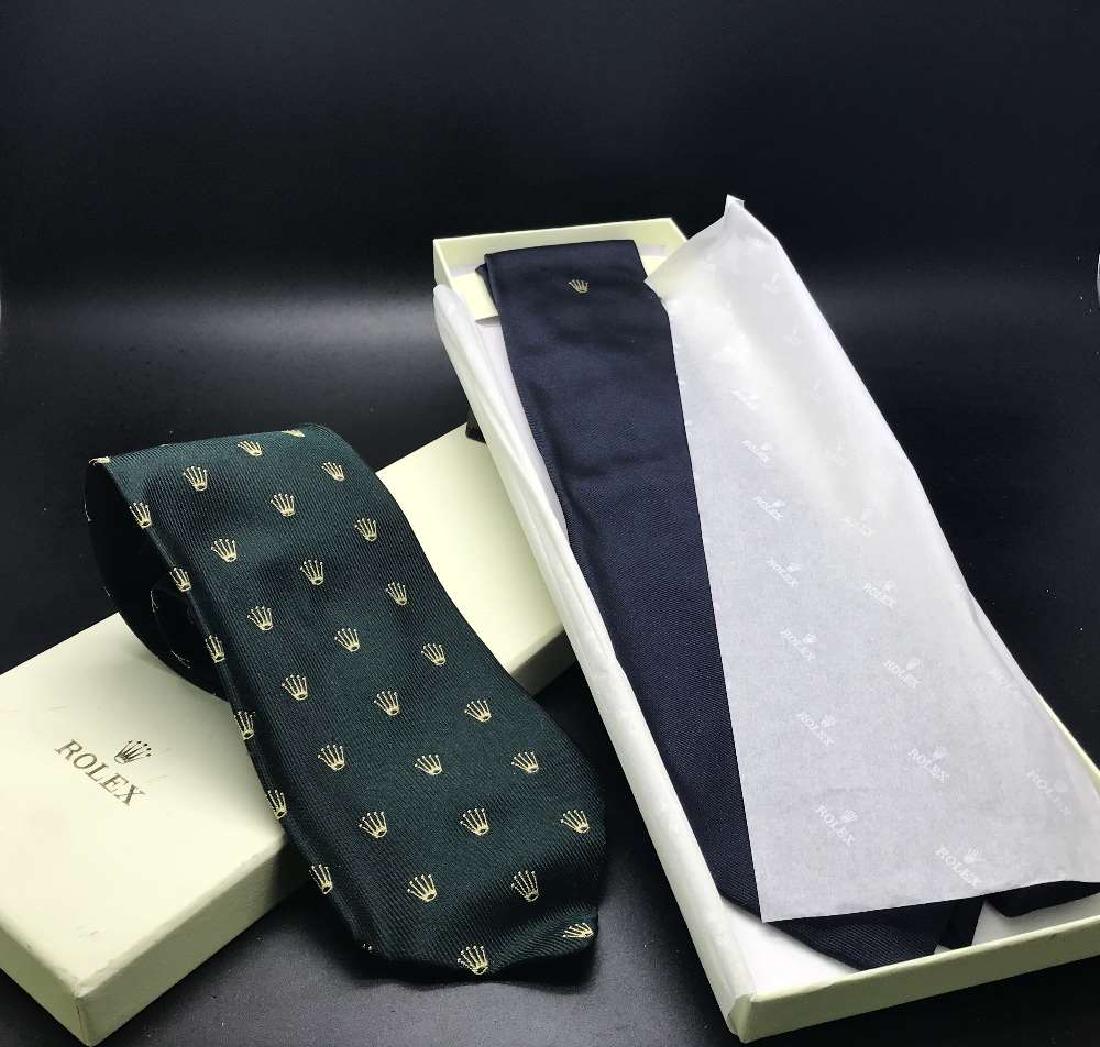 A pair of silk Rolex ties, RRP-Â£249 each (1 of 6)